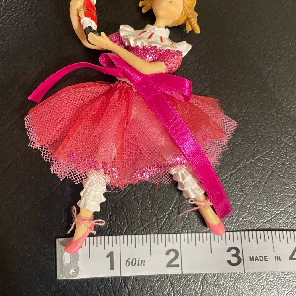 Pink Ballerina nutcracker ornament Christmas decorations - Picture 4 of 9
